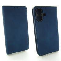 Чохол книжка iPhone 16 Захист камери (синій)
