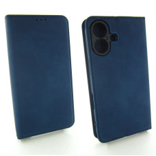 Чохол книжка iPhone 16 Захист камери (синій)