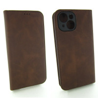 Чохол-книжка для iPhone 15 Захист камери (коричневий)