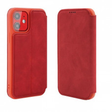 Чохол книжка iPhone 12 mini Шкіряний (червоний)