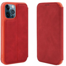 Чохол книжка iPhone 12 Pro Max шкіряний (червоний)
