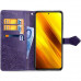 Чохол книжка Xiaomi Redmi 10 Візерунки (фіолетовий)