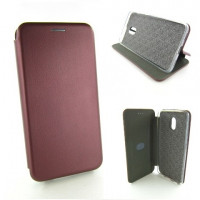 Чехол книжка Подставка Meizu M6 marsala (марсала)