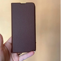 Чохол книжка Xiaomi Redmi Note 14 4G Захист камери (коричневий)