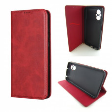 Чохол книжка Xiaomi Poco M5 шкіряний (червоний)