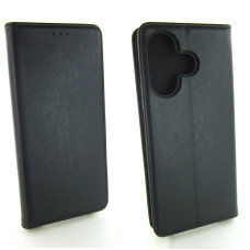 Чохол книжка Xiaomi Redmi 13 Шкіряний (чорний)