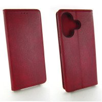 Чохол книжка Xiaomi Redmi 13 Шкіряний (червоний)