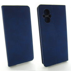 Чохол книжка Xiaomi Poco M5 шкіряний захист камери (синій)