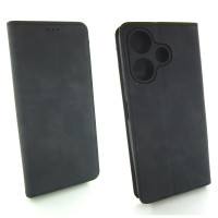 Чехол книжка Xiaomi Redmi 13 Защита камеры (черный)