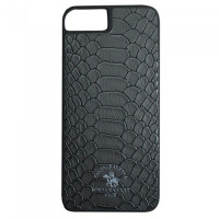 Чехол кожаный для Iphone 7 8 SE 2020 Polo (black)