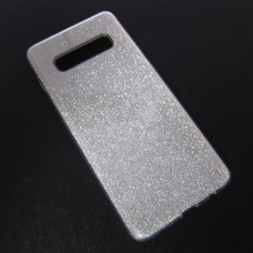 Samsung G975 S10 plus Чохол блискітки Shining (срібло)