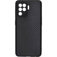 Oppo Reno 5 lite силіконовий чохол Карбон (чорний)