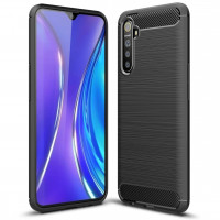 Realme XT Силиконовый чехол Carbon (черный)