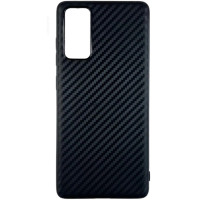 Samsung S20 G980 Силіконовий чохол Карбон (чорний)