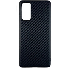 Samsung S20 G980 Силиконовий чехол Карбон (черный)