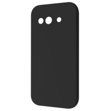 Google Pixel 9a Чохол силіконовий Мікрофібра (чорний)