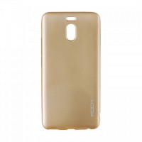 Meizu M6 note защитный чехол Soft Touch (золотой)