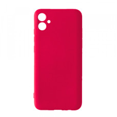 Samsung A04 A045 Чохол силіконовий Захист камери (червоний)