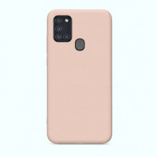 Samsung A21s A217 Силиконовый чехол Colorful (розовый)