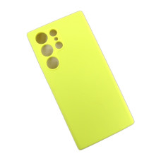 Samsung S23 Ultra S918 Чохол силіконовий Мікрофібра (жовтий)