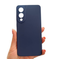 Samsung S25 Edge S937 Чохол мікрофібра Захист камери (синій)