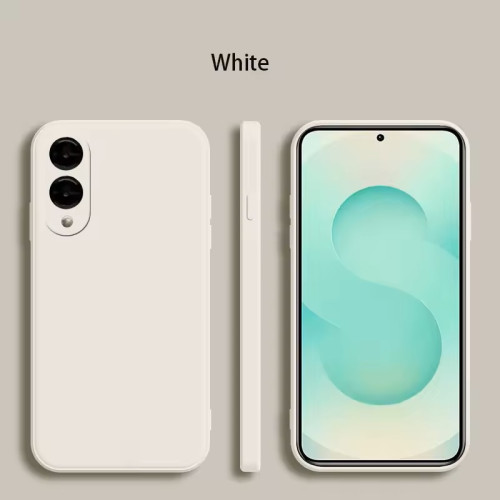 Samsung S25 Edge S937 Чохол мікрофібра Захист камери (білий)
