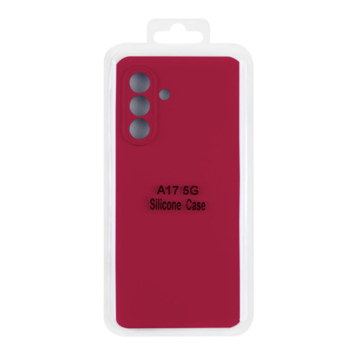 Samsung A17 A176 Чохол силіконовий Захист камери (бордовий)