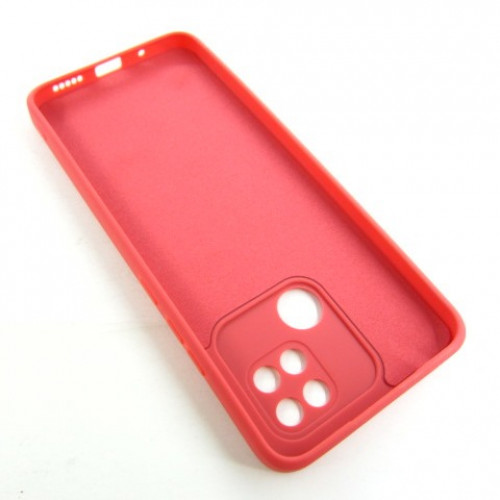 Xiaomi Redmi 10c Чохол силіконовий Захист камери (червоний)