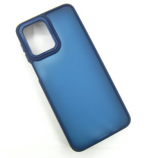 Motorola Moto G55 Матовий чохол Frame TPU+PC (синій)