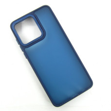 Motorola Moto G84 Матовий чохол Frame TPU+PC (синій)