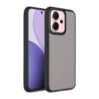 Oppo Reno14 F FS Чехол матовый TPU+PC (черный)