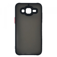 Samsung J5 2015 J500 Матовий чохол TPU+PC (чорний)