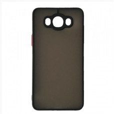 Samsung J7 J710 2016 Матовий чохол TPU+PC (чорний)