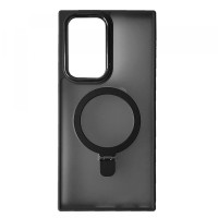 Samsung S23 Ultra S918 Чехол подставка Матовый (черный)