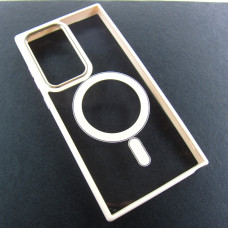 Samsung S24 Ultra S928 Чохол магнітний TPU+PC (рожевий)