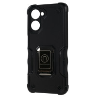 Oppo A58 4G 6,72" Противоударный чехол Подставка (черный)