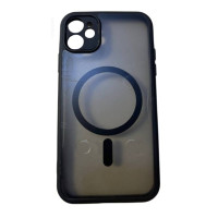 iPhone 11 Чехол матовый Защита камеры Магнит (TPU+PC)