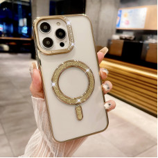 Iphone 16 Pro Max Чохол магніт Стрази Diamond (золото)