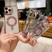 Iphone 15 Чохол магніт Стрази Diamond (рожевий)