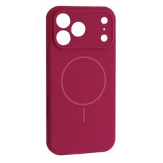 iPhone 17 Pro Max Чохол мікрофібра Магсейф (бордовий)