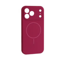 iPhone 17 Pro Чохол мікрофібра Магсейф (бордовий)