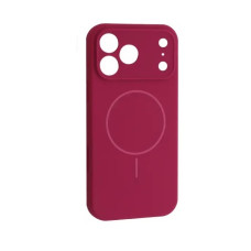 iPhone 17 Pro Чохол мікрофібра Магсейф (бордовий)