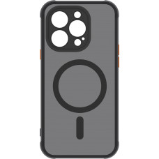 Iphone 15 Pro Max Чохол матовий Магніт TPU+PC (чорний)