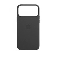 Iphone 17 Pro Шкіряний чохол Магсейф (чорний)