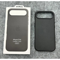 Iphone 17 Air Шкіряний чохол Магніт (чорний)