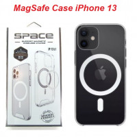 Iphone 13 прозорий чохол Space MagSafe (TPU+PC)