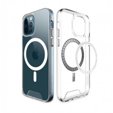 Iphone 16 Pro Прозорий чохол Магніт (TPU+PC)
