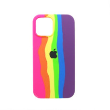 iPhone 14 Чохол силіконовий Веселка Rainbow