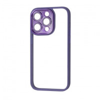 Iphone 14 Pro Max Чехол Защита камеры Блестки Glitter (фиолетовый)