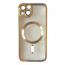 Iphone 15 Чехол магнит Titanium Gold (золото)
